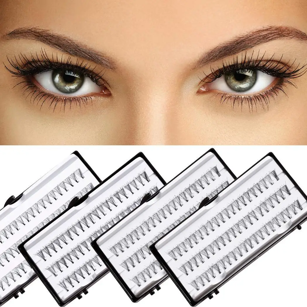 Soft Long False 1 Fashion Eyelashes Cocktail Handmade Women Party Makeup Box Everyday Extension 12mm 14mm 10mm 8mm Plastic Black |