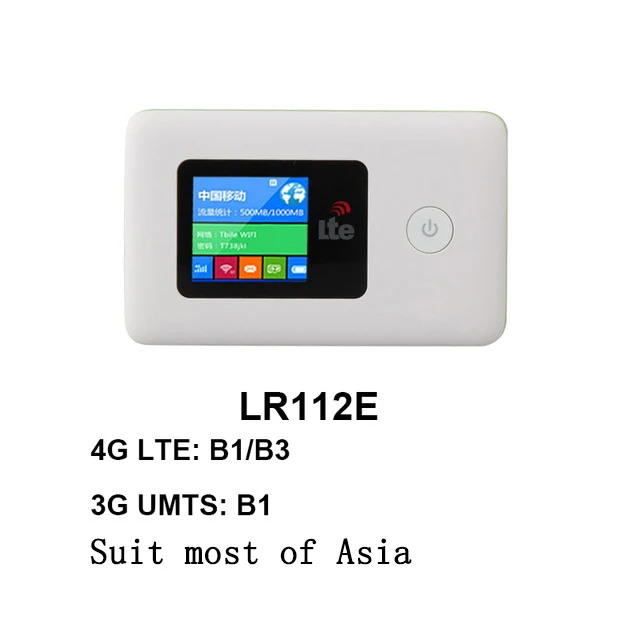 LR112E 4G wifi роутер автомобильный мобильный Точка доступа беспроводной широкополосный Карманный Mifi разблокировка LTE модем беспроводной wifi расширитель повторитель мини маршрутизатор - Цвет: LR112E