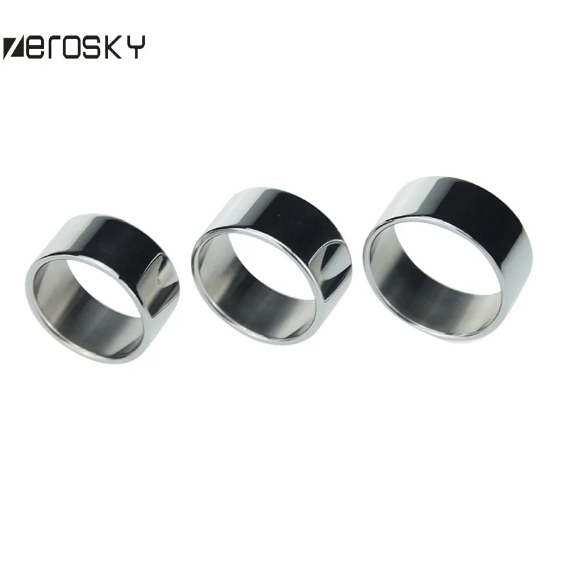 Zerosky Metal Penis Ring Delay Ejaculation Stainless Steel Clit Sturdy Orgasm Cock Sex Toys For Men | Красота и здоровье
