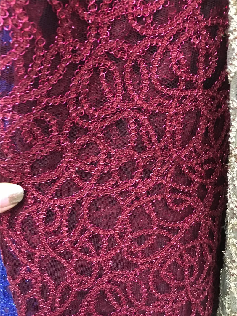 Африканская чистая кружевная ткань модная JRB-112311 расшитый французский фатин