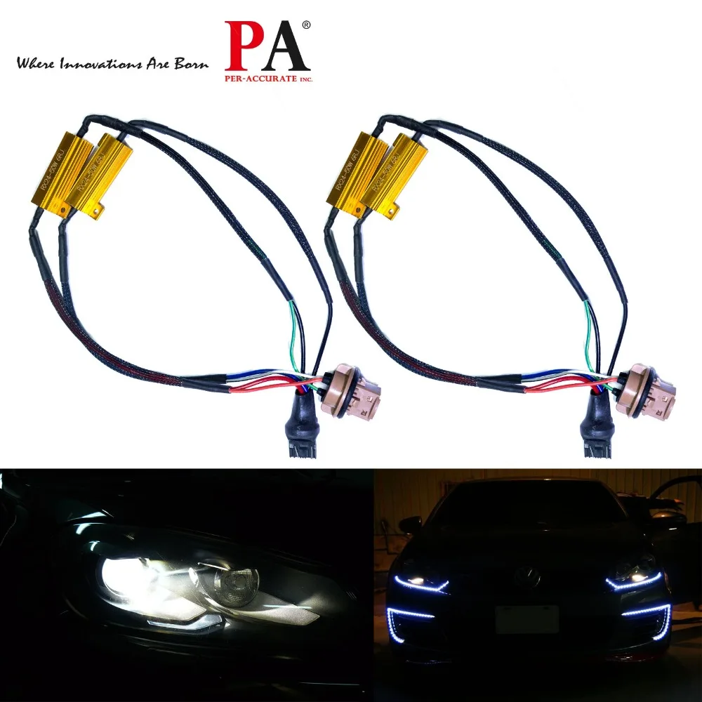 PA LED 2 шт. x T20 7443 нагрузочный резистор адаптер исправление Canbus код ошибки