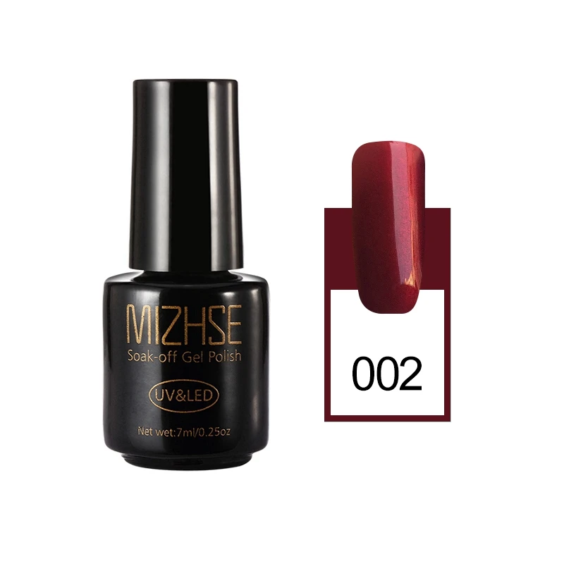 MIZHSE титановый цветной гель 7 мл гель для ногтей Гибридный гвоздь Vernis полуперманентный светодиодный верхний слой формы для ногтей Esmalte Para Unha акриловый гель - Цвет: 002