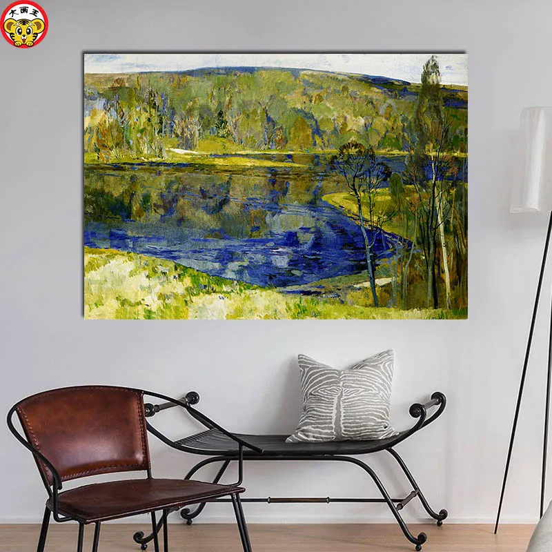 Набор для раскрашивания по номерам на холсте с рамкой | Дом и сад