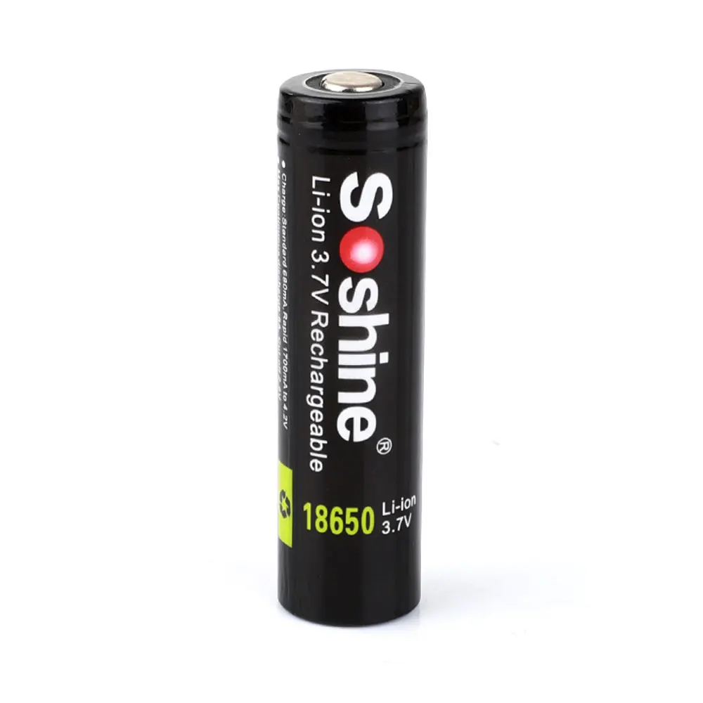 Soshine 18650 3 7 V 3400mAh аккумуляторная батарея защищена высокой разрядкой литий-ионных