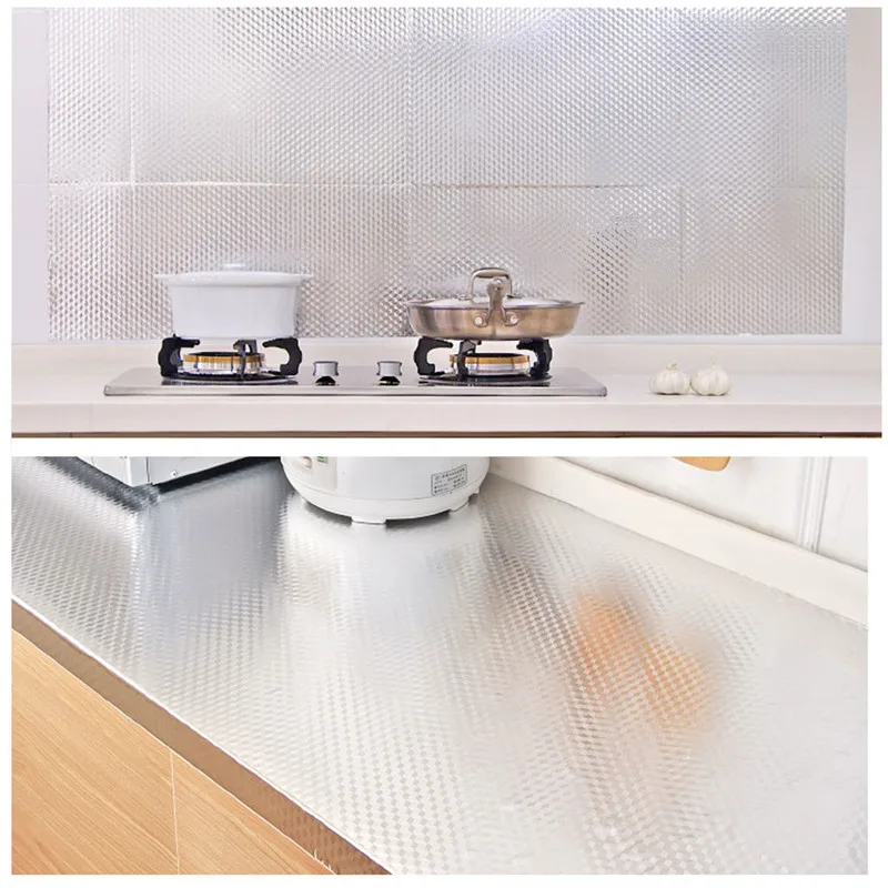 2 размера наклейки для кухни из алюминиевой фольги декоративная наклейка дома