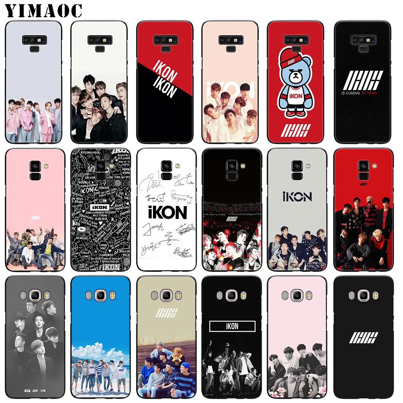 Мягкий силиконовый чехол YIMAOC ikon kpop для телефона Samsung Galaxy A6 A9 A8 A7 2018 A3 A5 2016 2017 Note 9 8 10