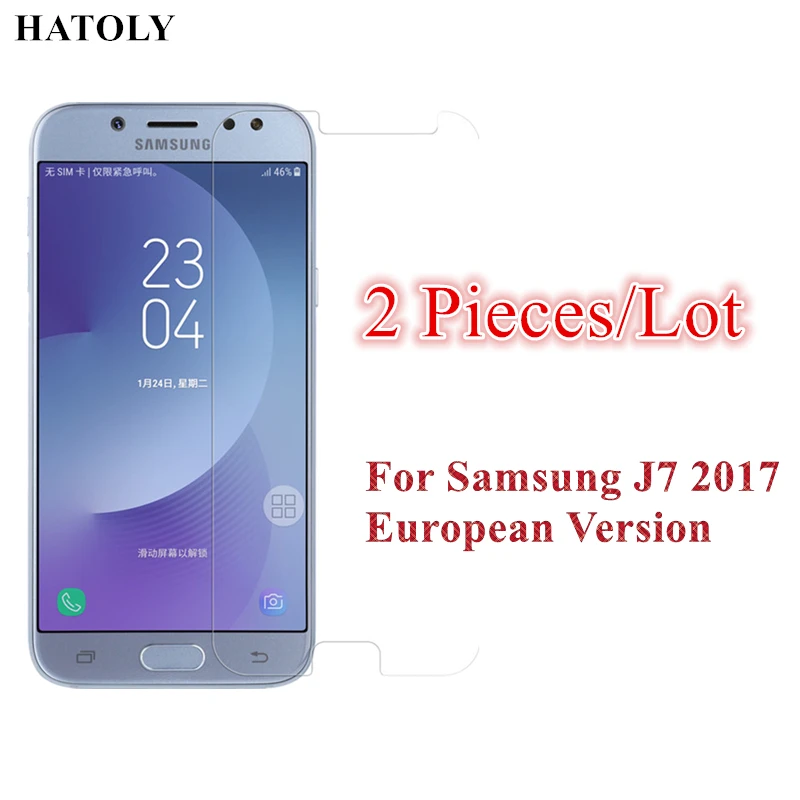 Стекло для Samsung Galaxy J7 2017 закаленное стекло Защита экрана J730 HD тонкая пленка HATOLY