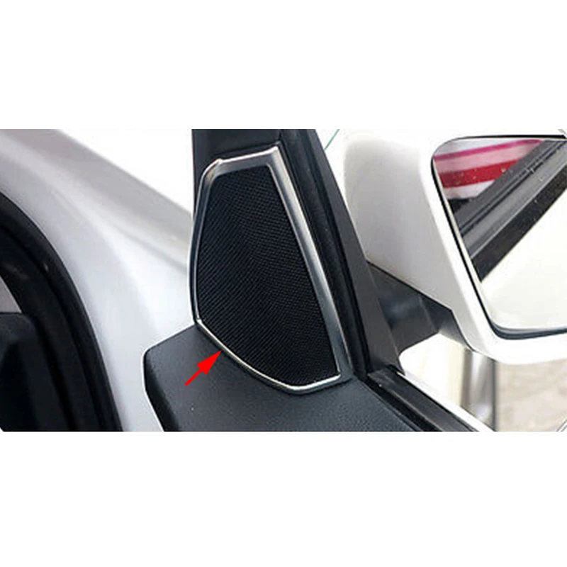 Автомобильный Стайлинг 2 шт./компл. Хромированная Пластина ABS дверь стерео