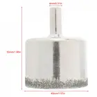 Прочный 40 мм Алмазный сердечник пила для отверстий набор сверл инструменты для стеклянного сверла Открыватель отверстий для плитки стекло Керамика