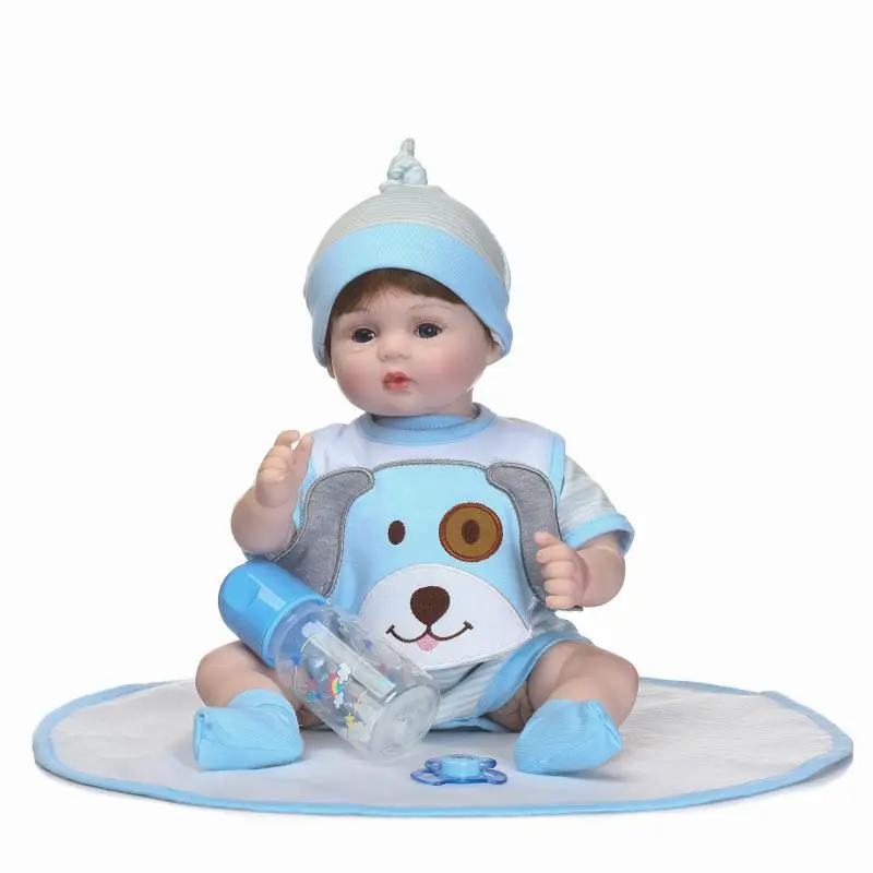 

17 Inch 40CM Reborn Newborn Bebe Doll Soft Silicone Realistic Alive Princess Babies Kids New Year Birthday Christmas Gift