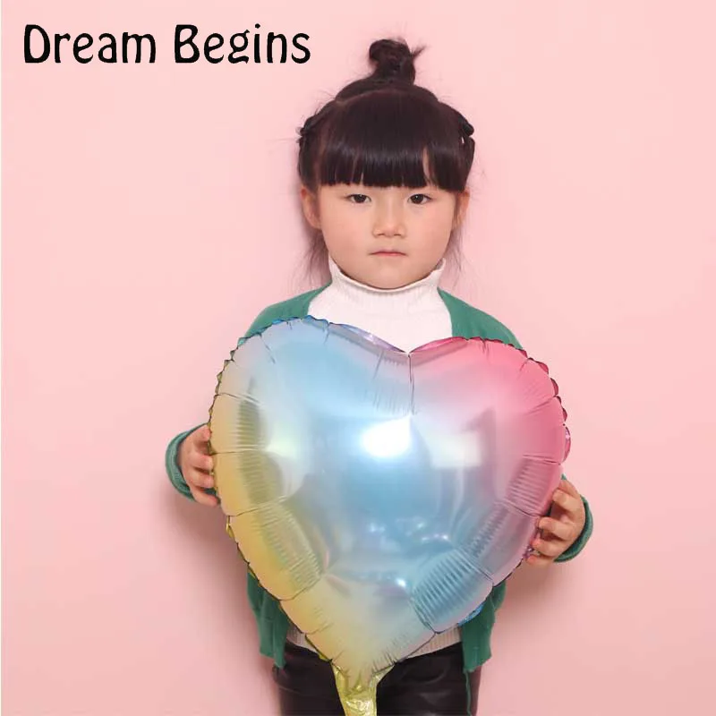 ДБ 2 шт. в партии градиентные радужные цвета круглые пентаграммы форме сердца