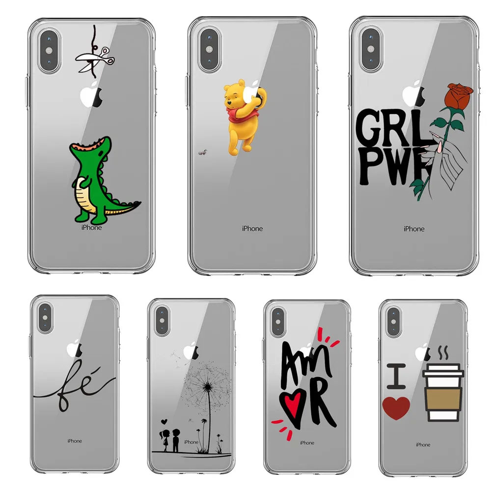 2019 новый милый модный дизайнерский ультра тонкий чехол s для iPhone 6 6s 5 5S SE 7 7Plus Plus X XR