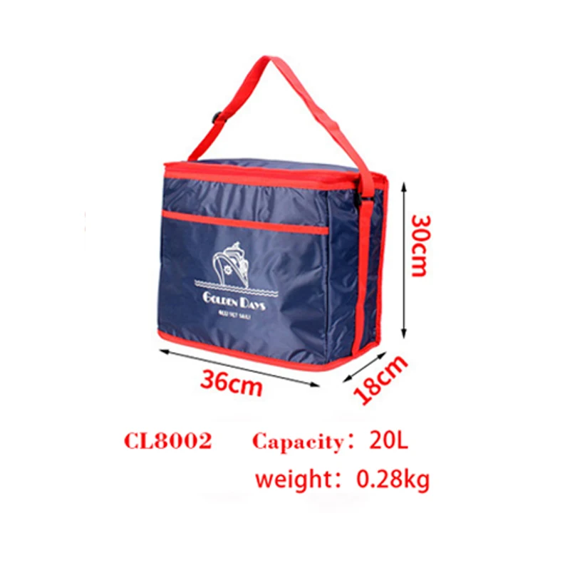 20L SIKOTE 8L 11.5L 20L 38L сумки-холодильники изолированный пакет для хранения льда сумка для обеда алюминиевая фольга контейнер для еды для пикника сохраняет свежесть - Цвет: 20L
