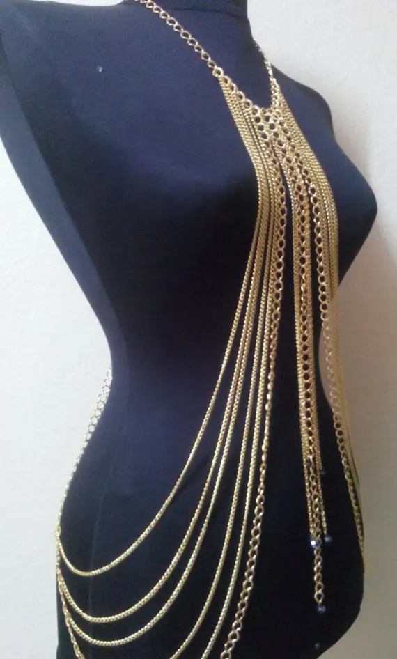 Лидер продаж сексуальное бикини металлическая цепочка ожерелье ювелирное