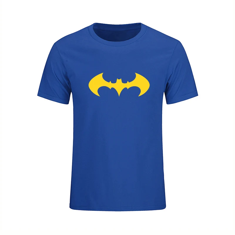 Marvel Super Hero Batman Printed T shirt Men Summer New Fashion Casual 100% Cotton Short Sleeve Tops Tees Fitness Clothing Homme | Мужская