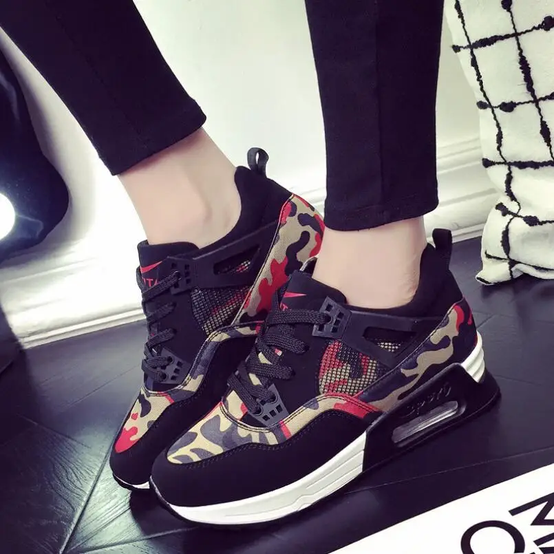 Beita Для женщин Весна Высота Увеличение Обувь с дышащей сеткой Кроссовки тонкие