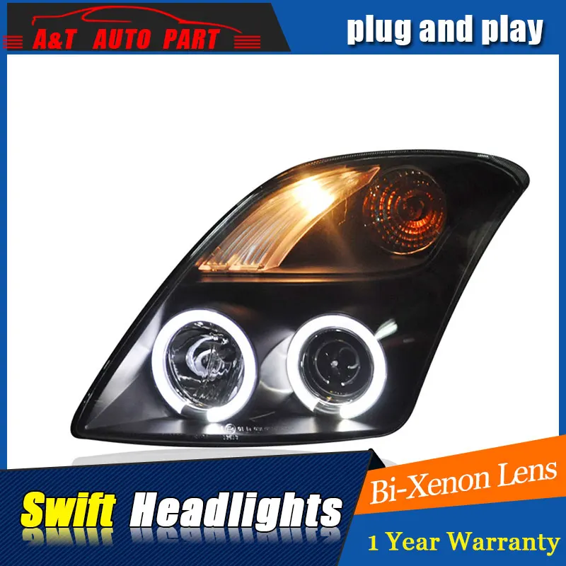 Автозапчасти Стиль светодиодный налобный фонарь для SUZUKI Swift фары 2005-2011 drl H7