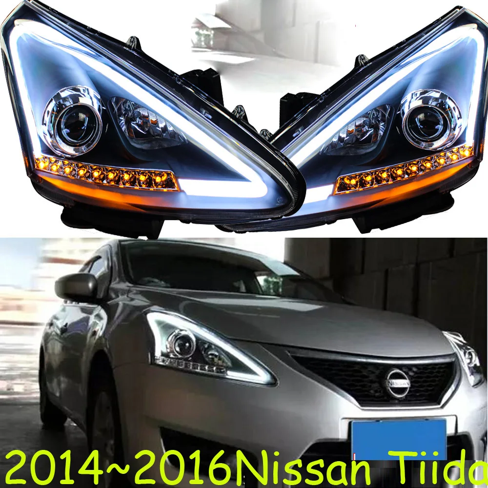 HID 2014 ~ 2015/2016 2018 Стайлинг автомобиля фары Tiida Micra Titan versa Room sentra Tsuru stagea RogueTiida передняя