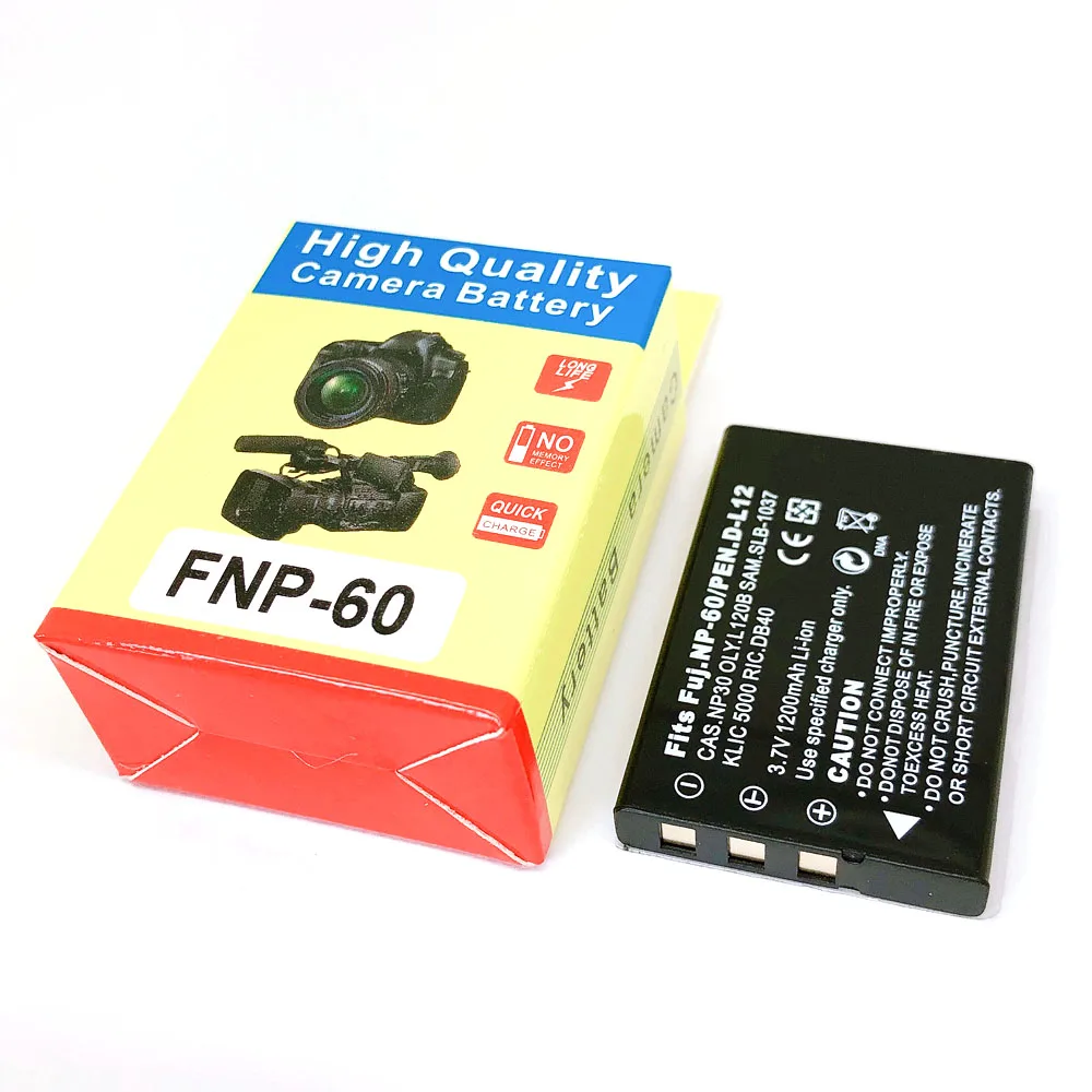 NP-60 FNP-60 NP60 SLB-1137 SLB-1037 KLIC-5000 D-Li2 Li-20B NP-30 DB-40 PDR-BT3 Аккумулятор для FUJIFILM PENTAX Kodak OLYMPUS