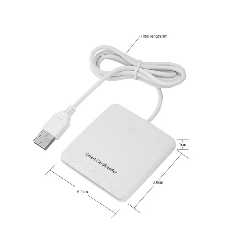 Портативная USB Смарт-карта микросхемы IC считыватель кредитных карт кодировщик со