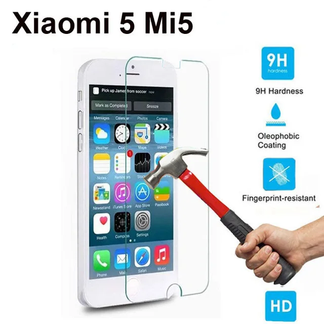 Закаленное стекло 9H для XiaoMi M5 Mi5 оригинальная Высококачественная защитная пленка