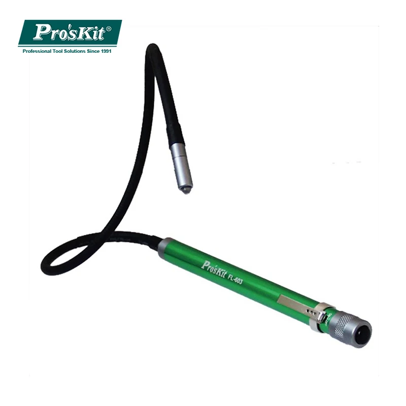 Pro'skit FL-603 гибкий светодиодный светильник-вспышка портативный светильник светодиодный мягкий гибкий Hands Free hug для ремонтной мастерской зеленый