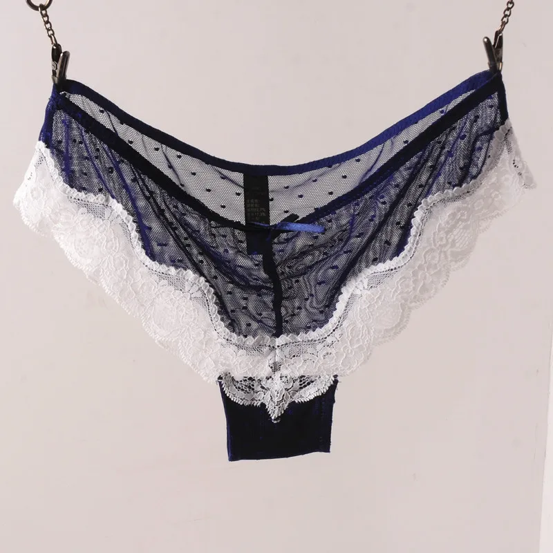 

Стринги женские кружевные прозрачные, M L XL, размера плюс