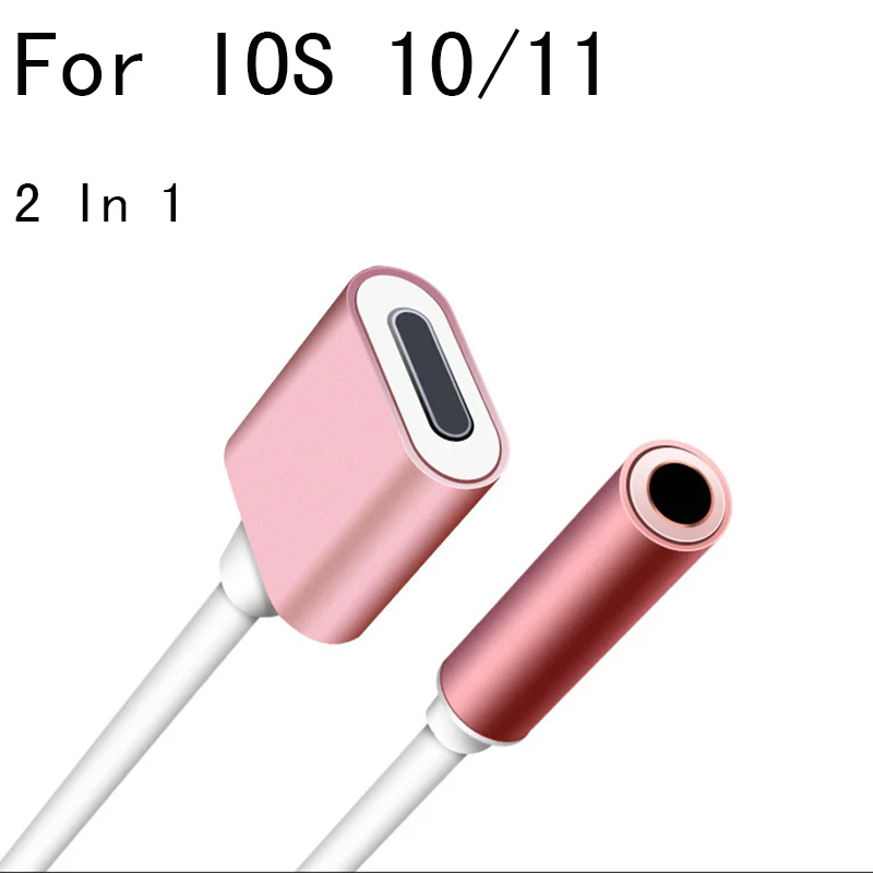 Адаптер аудио интегрированный адаптер для наушников Iphone 7 8 Plus зарядное
