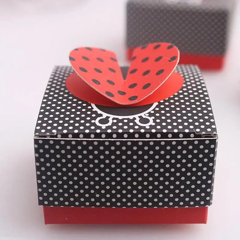 100pcs European Ladybug Candy Box Wedding Party Gift Favors Festive Wrapping Supplies Bar | Дом и сад