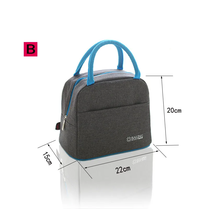 80048B Теплоизоляционная сумка-холодильник для ланча, для пикника, Bento Box, для сохранения свежего льда, контейнер для еды, фруктов, для хранения, аксессуары, поставка - Цвет: 80048B