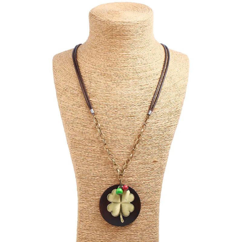 Цепочка с подвеской в виде четырехлистного клевера|fashion jewelry|jewelry fashionchain jewelry |