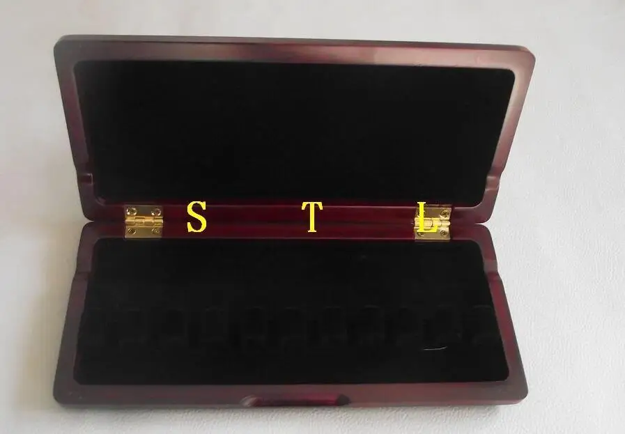 

Beautiful Wooden Bassoon reed case hold 10 pcs reeds Strong