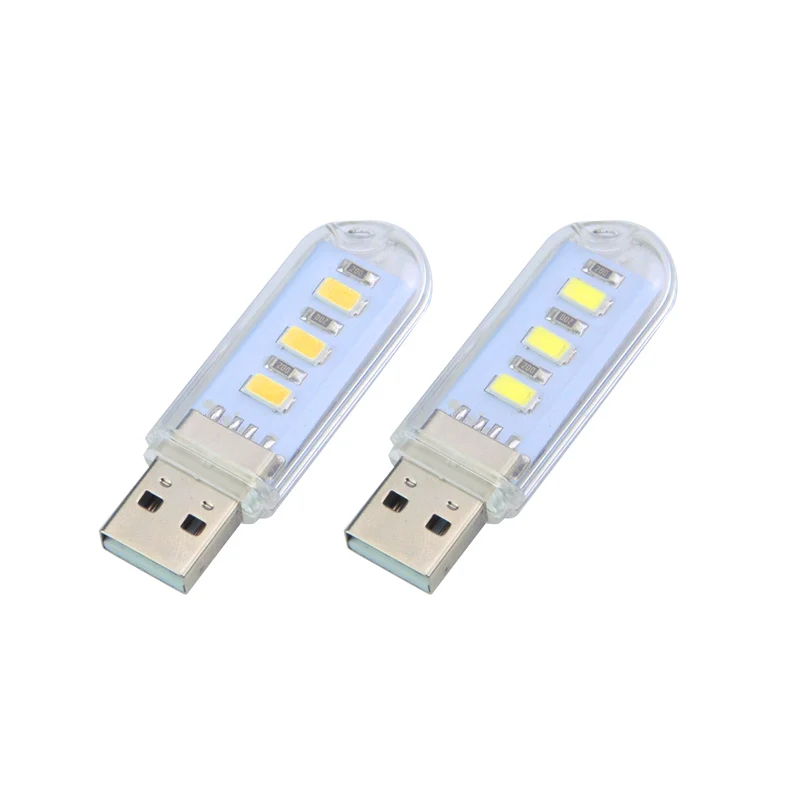 1 шт. мини USB светодиодные лампы для книг Ночная лампа 3 LED портативные шатра ПК
