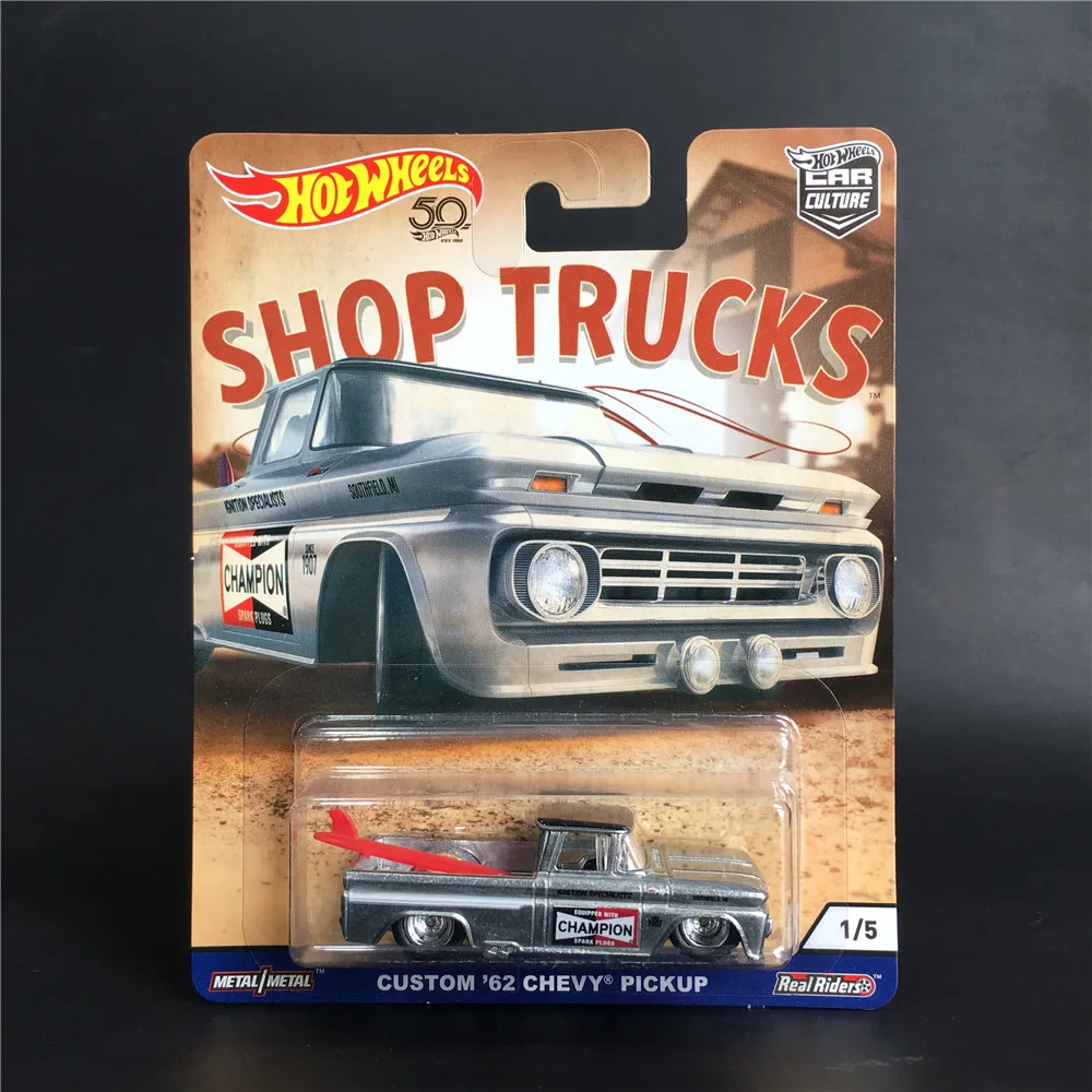 Hot Wheels Car Culture Shop Trucks CHEVY PICKUP SILVERADO SUBARU BRAT коллекция реальных водителей