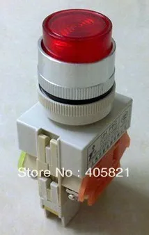 

LAY37-02D/ Y090-02D Momentary Flush Push button With Pilot lamp 2N/C 22MM Spring Return AC380V 220V110V /DC24V 12V 6V