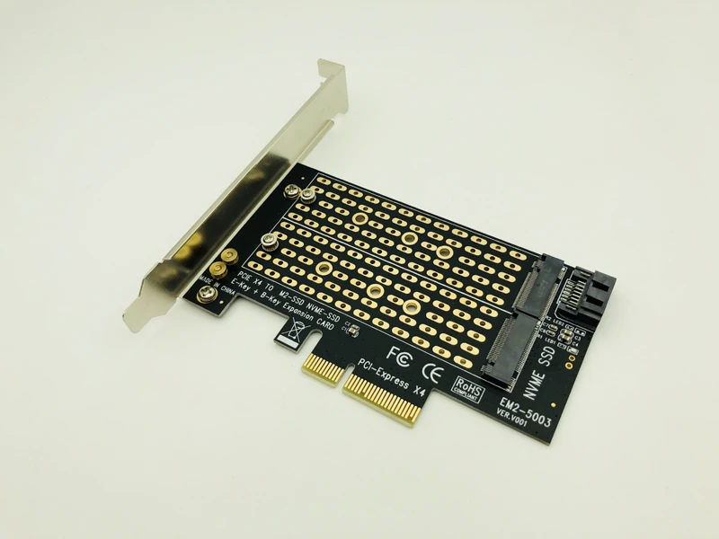 NGFF к PCI Express X4 адаптер M ключ B ключ двойной Интерфейс карты M.2 Накопитель SSD с протоколом NVME Поддержка PCI Express 3,0 2230 2242 2260 2280 Размеры M2 SSD