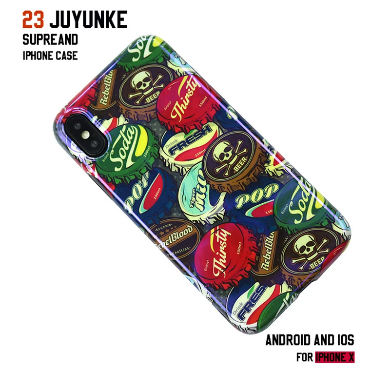 Applicable iPhone Xs Max Blu-ray mobile phone shell creative street brand XS / XR /7/8plus all-inclusive cas | Мобильные телефоны и