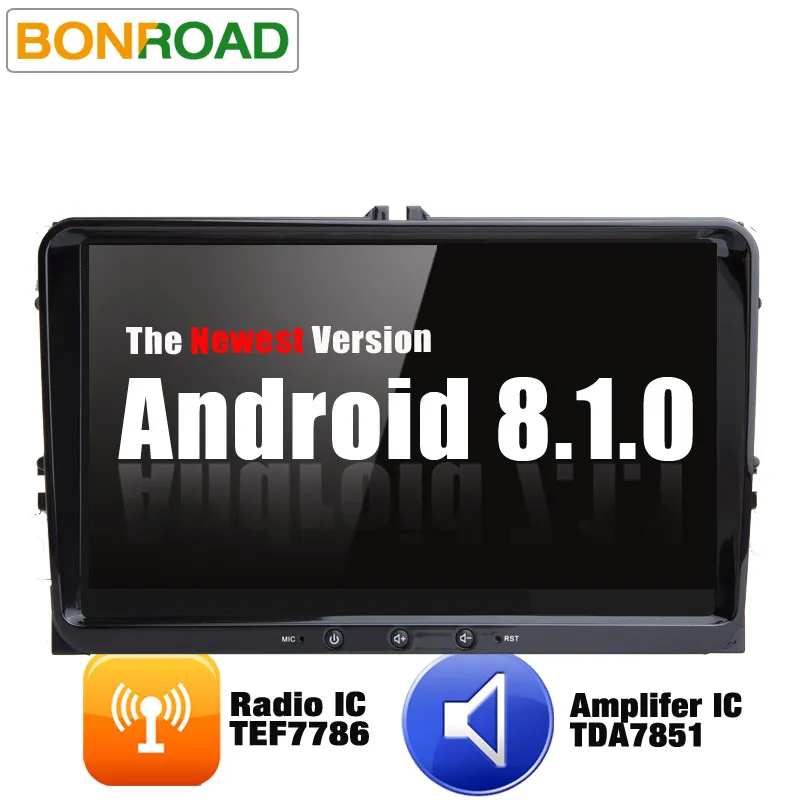 Bonroad Android 8.1.0 Allwinner T8 Octa Core 9 ''для Skoda VW Golf 6 Tiguan радио GPS навигация видео плеер Wi Fi