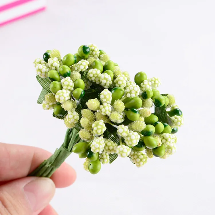 12 цветов/Искусственные букеты стволовых цветов/Листья DIY ВЕНОК свадебное