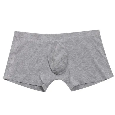 grey VANSTINBUM мягкие дышащие боксер сексуальное нижнее белье мужские боксерские шорты трусы с отдельной секцией для пениса с низкой посадкой Slip Cuecas Мужские трусы - Цвет: grey