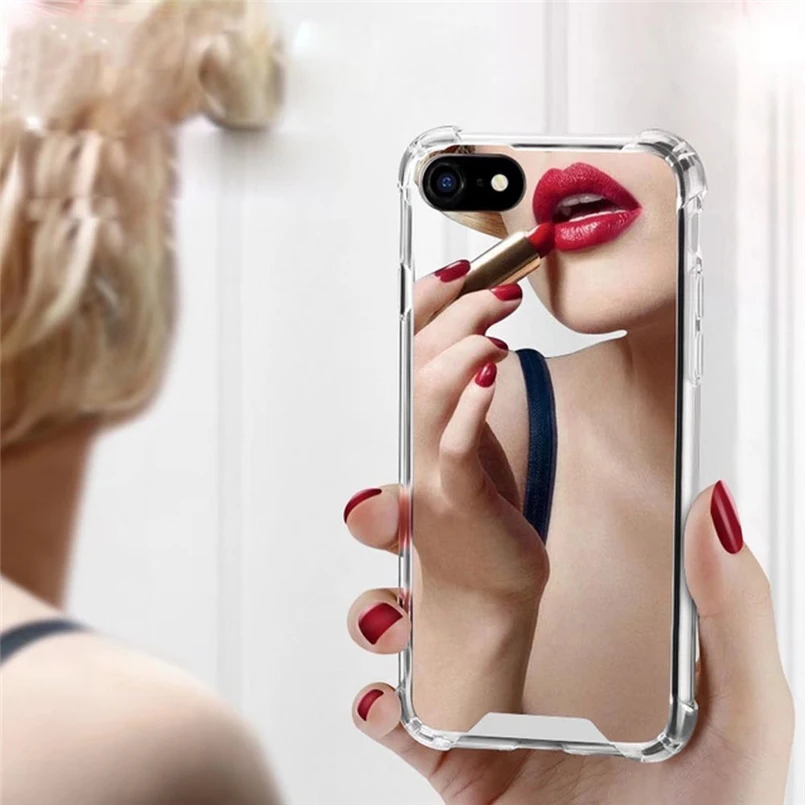 FLOVEME чехол для телефона iPhone X XR XS Max роскошный зеркальный ударопрочный 8 7 6 6s Plus SE