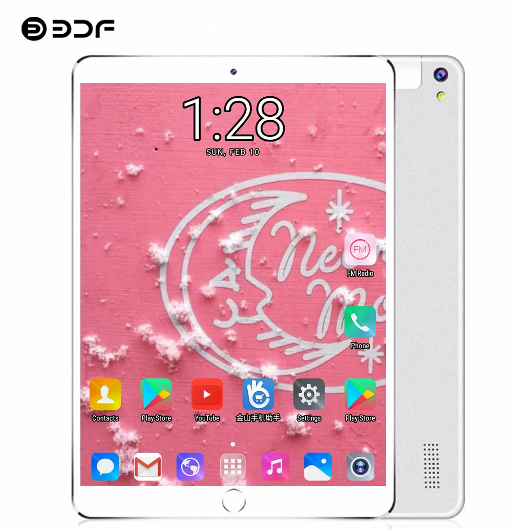 BDF 2019 Новый 10 дюймовый планшет с восьмиядерным процессором 4 Гб ОЗУ 64 ПЗУ 1920*1200 IPS