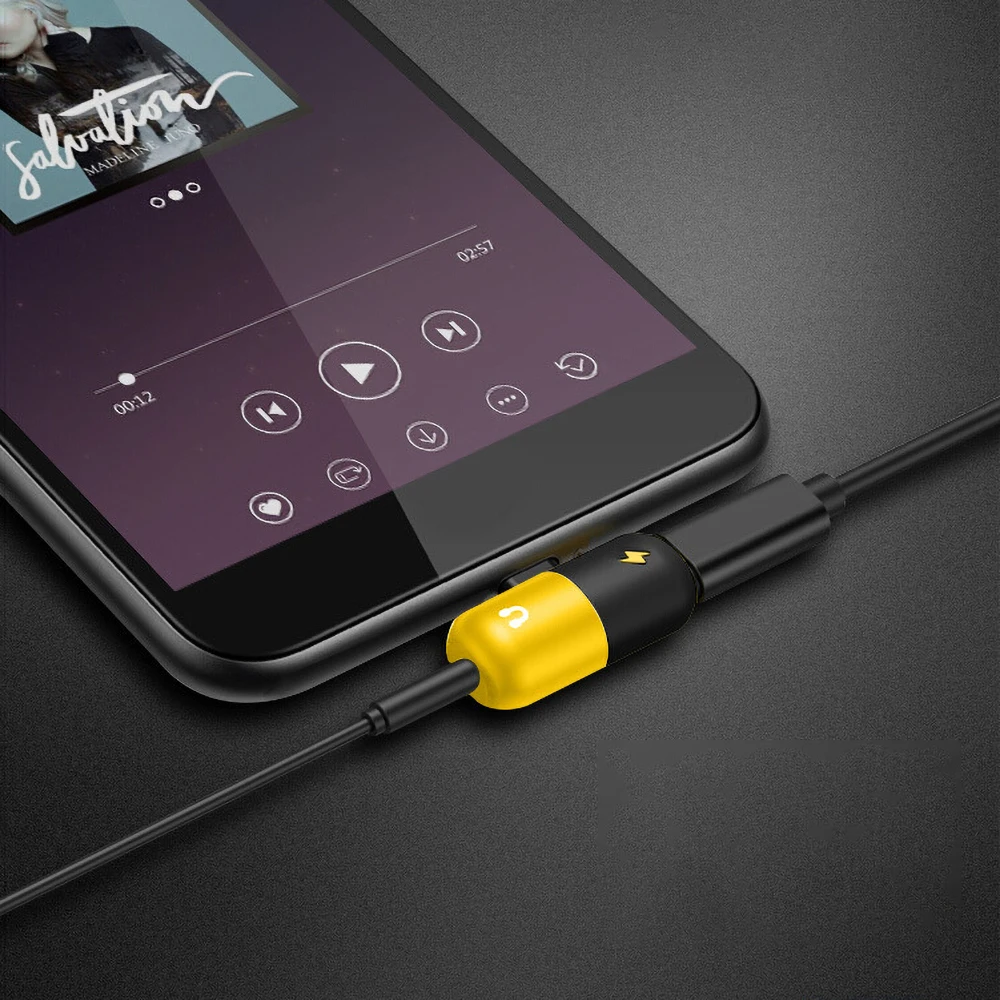Новинка симпатичный адаптер для наушников USB Type-C с разъемом 3 5 мм зарядное