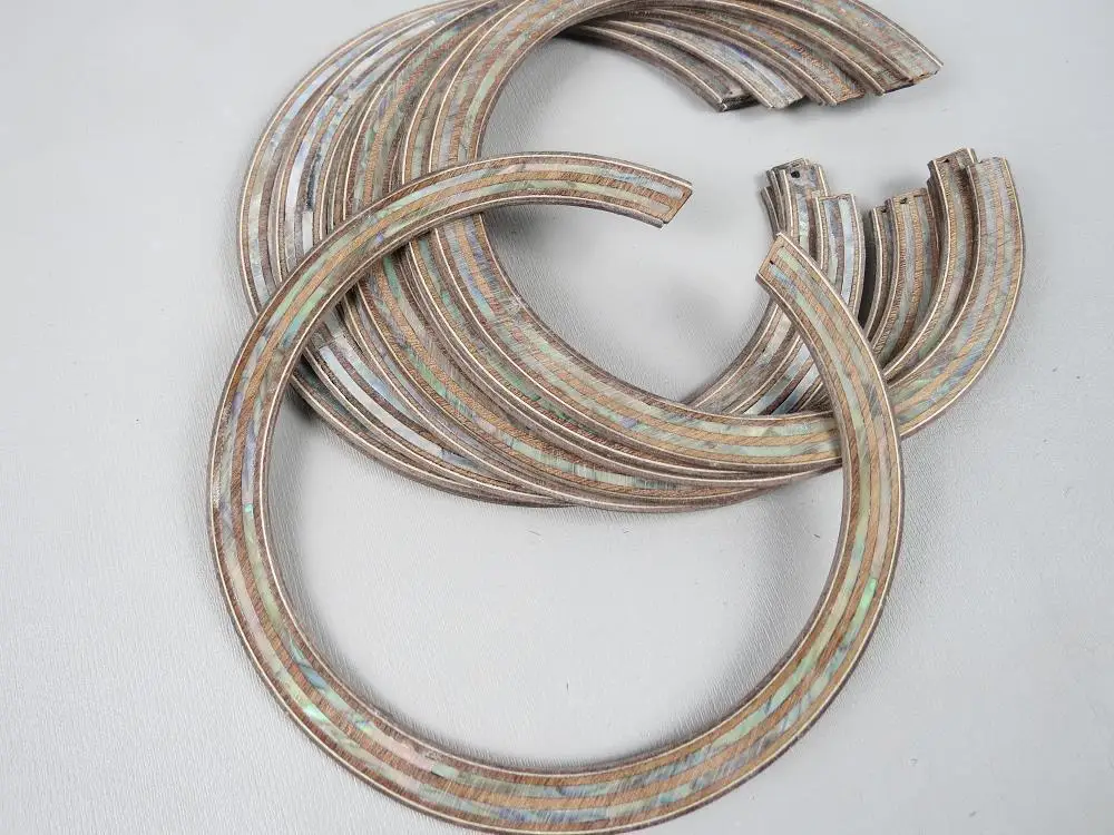 

2PCS ACOUSTIC GUITAR WOOD INLAY ROSETTE YK01