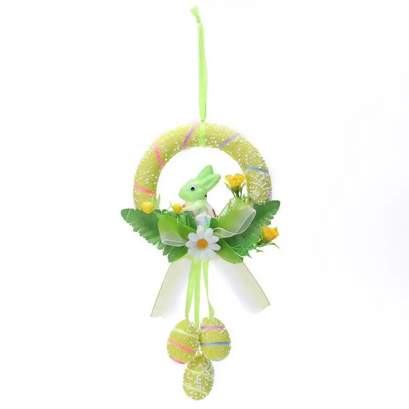 Модные Пасхальные яйца кролик куклы Детская игрушка DIY висячие украшения Дети День рождения детский сад вечерние украшения подарок - Цвет: Green