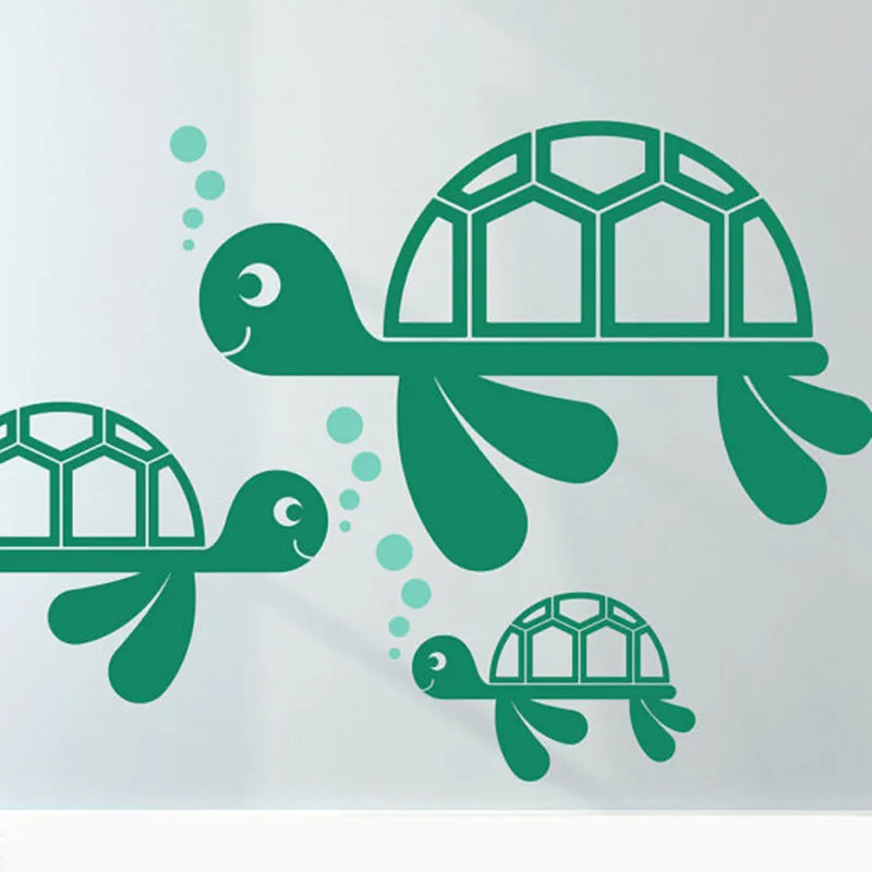 

3pcs/lot Sea Turtle wall sticker Home Furnishing Nursery Wall Stickers Kids wall decal decorative children room T180716