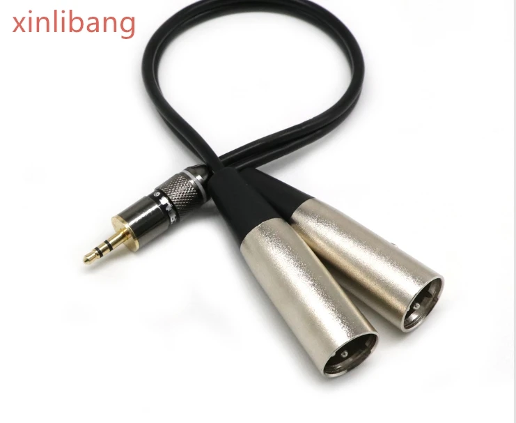 

Best selling 3.5MM to 2 cards, one point and two males 3.5 TO 2*XLR audio line
