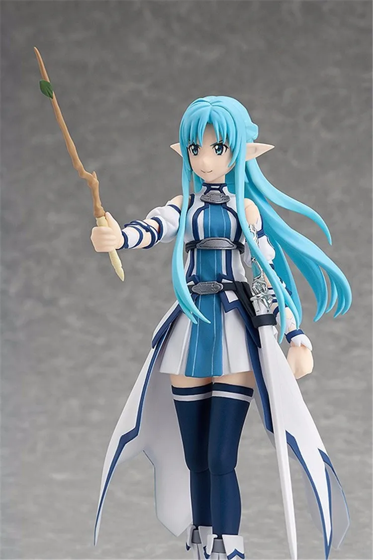 Аниме Sword Art Online Figma 289 Kirigaya Kazuto Kirito Figma 264 Yuki Asuna Figma 314 LEAFA ПВХ Фигурки игрушки куклы 15 см