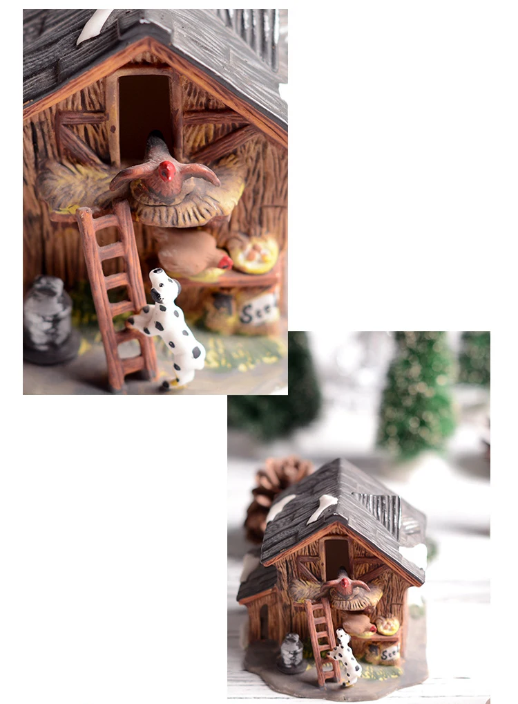 Креативные мини хижины фермерские дома. Инструментальный дом дымчатый Ручная