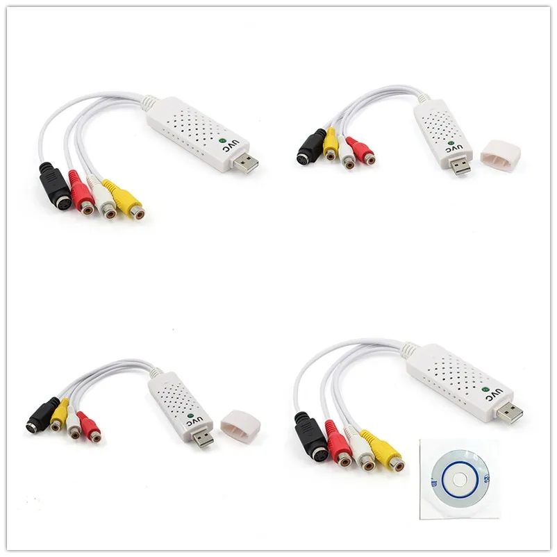 1 шт. портативный USB 2 0 Easycap Аудио Видео Захват карты адаптер VHS на DVD видео для